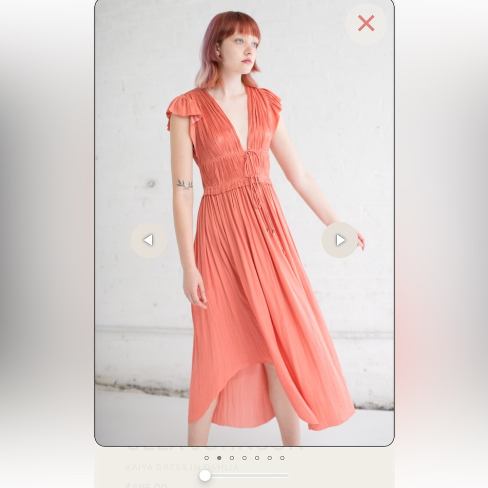Ulla Johnson kaiya dress in dahlia size 6
